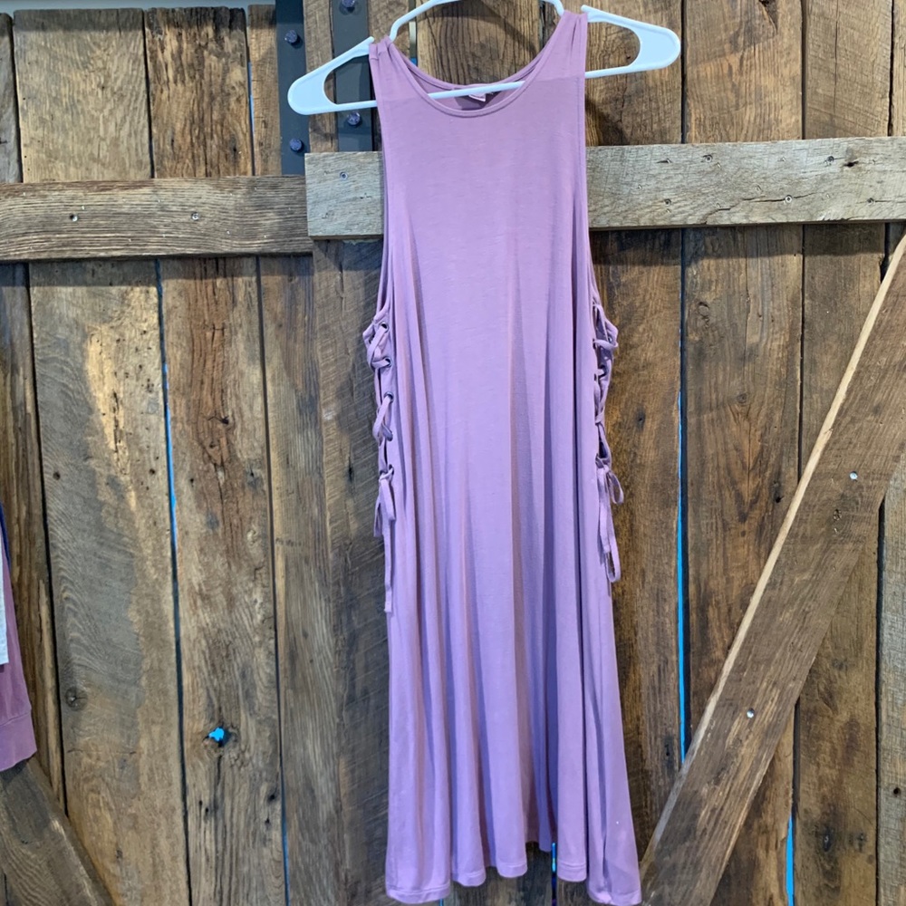 American Eagle purple cotton sleeveless dress
